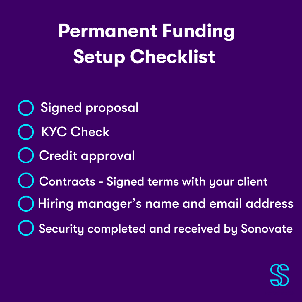Account setup checklist